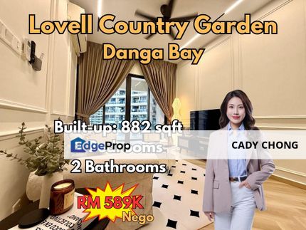 Lovell Country Garden Danga Bay Service Apartment For Sale, Johor, Johor Bahru