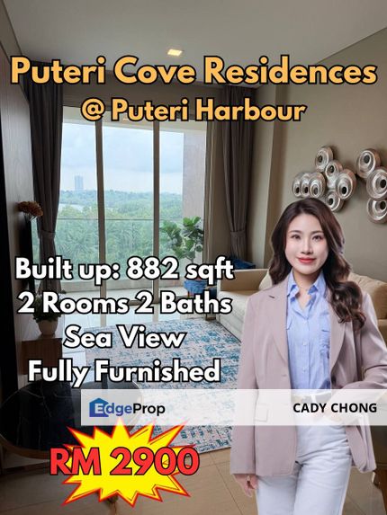 Puteri Cove Residences @ Puteri Harbour Fully Furnished Unit For Rent, Johor, Nusajaya