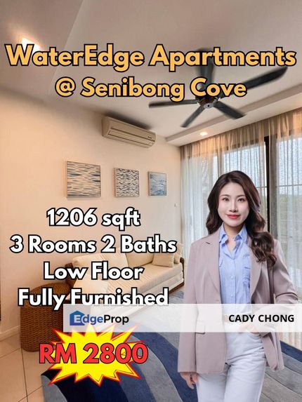 Wateredge Apartment @ Senibong Cove Fully Furnished Unit For Rent, Johor, Masai