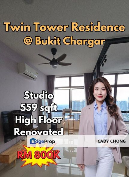Twin Tower Residence @ JB Town High Floor Studio For Sale, Johor, Johor Bahru