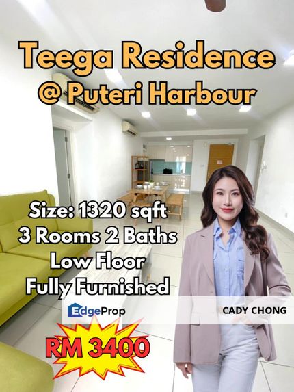 Teega Residence @ Puteri Harbour Fully Furnished Unit For Rent, Johor, Kota Iskandar