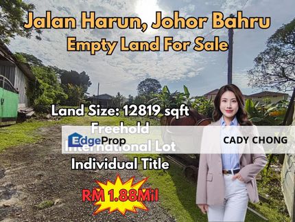 Jalan Harun @ JB Town Empty Land For Sale, Johor, Johor Bahru