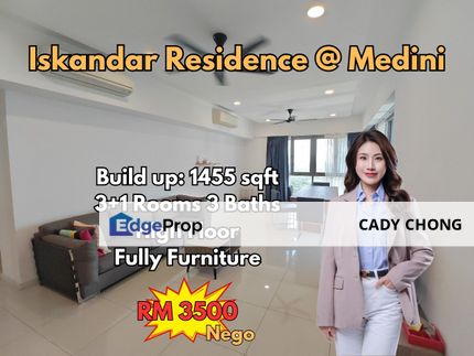 Iskandar Residence @ Medini High Floor Fully Furnished For Rent, Johor, Nusajaya