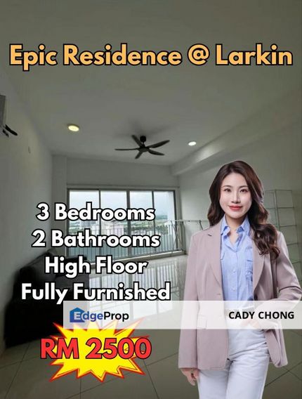 Epic Residence @ Larkin High Floor Fully Furnished Unit For Rent, Johor, Johor Bahru