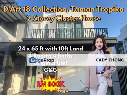 D’Art 18 Collection Taman Tropika Double Storey Cluster House Original Unit For Sale, Johor, Kulai