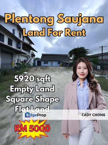 Molek Plentong Saujana Land For Rent, Johor, Johor Bahru