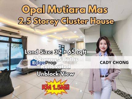 Opal @ Mutiara Mas 2.5 Storey Cluster House Renovated Unit For Sale, Johor, Skudai