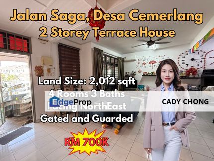 Desa Cemerlang Double Storey Terrace House For Sale, Johor, Ulu Tiram