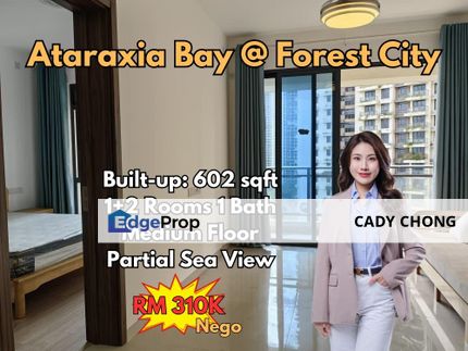 Ataraxia Bay @ Forest City Service Apartment For Sale, Johor, Gelang Patah
