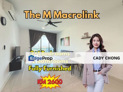 The M Macrolink 2+1 Bedrooms Fully Furnished Unit For Rent, Johor, 