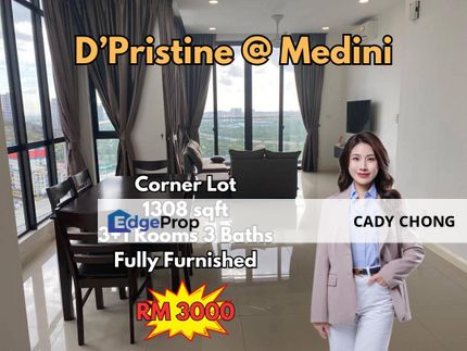 D’Pristine @ Medini Fully Furnished Corner Lot For Rent, Johor, Nusajaya
