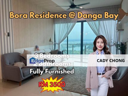 Bora Residence @ Danga Bay 3 Bedrooms Fully Furnished For Rent, Johor, Johor Bahru