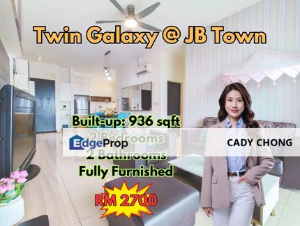 Twin Galaxy @ JB Town Fully Furnished Unit For Rent, Johor, Johor Bahru