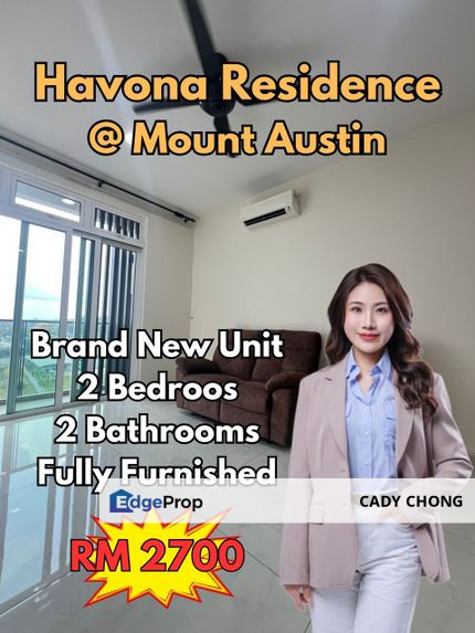 Havona Residence @ Mount Austin Fully Furnished Brand New Unit For Rent, Johor, Johor Bahru