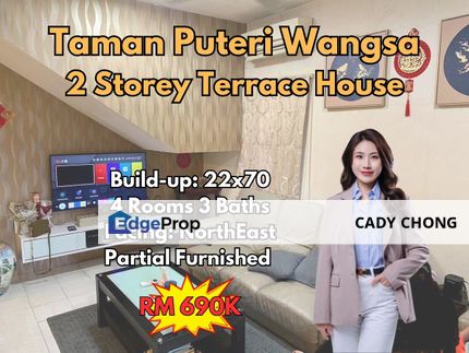 Puteri Wangsa @ Ulu Tiram Double Storey Terrace House For Sale, Johor, Ulu Tiram