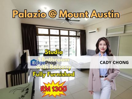 Palazio @ Mount Austin Fully Furnished Studio For Rent, Johor, Johor Bahru
