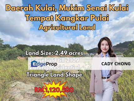 Daerah Kulai, Mukim Senai Kulai, Tempat Kangkar Pulai Agricultural Land For Sale, Johor, Kulai