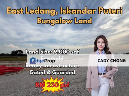East Ledang Iskandar Puteri Bungalow Land For Sale, Johor, Nusajaya