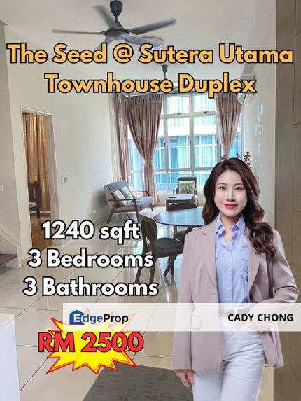 The Seed @ Sutera Utama Townhouse Duplex For Rent, Johor, Skudai