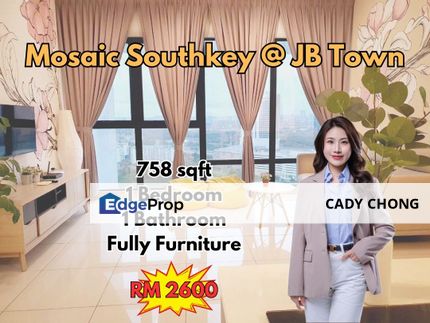 Mosaic Southkey @ JB Town Fully Furnished Unit For Rent, Johor, Johor Bahru