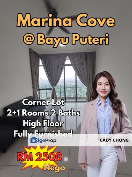 Marina Cove Fully Furnished High Floor Corner Lot For Rent, Johor, Johor Bahru