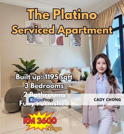 The Platino Serviced Apartment Fully Furnished Serviced Apartment For Rent, Johor, Johor Bahru
