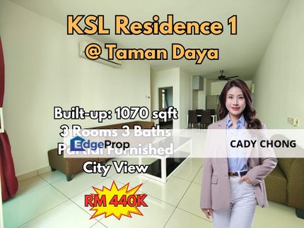 KSL Residence 1 @ Taman Daya Service Residence For Sale, Johor, Johor Bahru