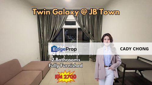 Twin Galaxy @ JB Town 2 Bedrooms Fully Furnished For Rent, Johor, Johor Bahru