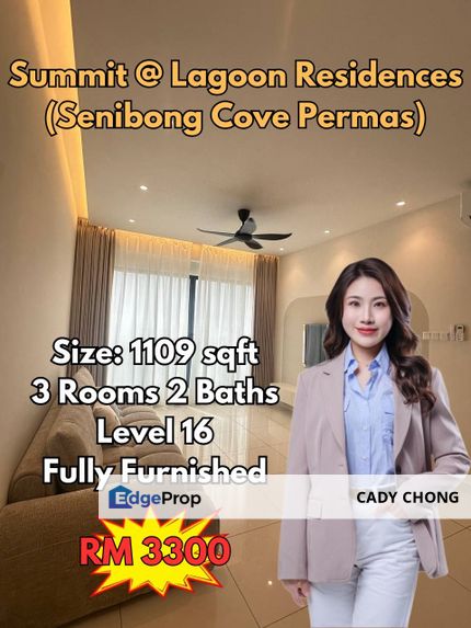 Summit @ Lagoon Residences Fully Furnished Unit For Rent, Johor, Pasir Gudang