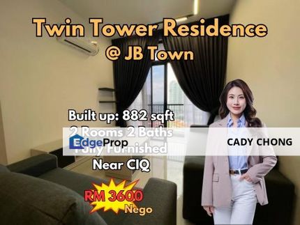 Twin Tower Residence Fully Furnished Unit For Rent, Johor, Johor Bahru