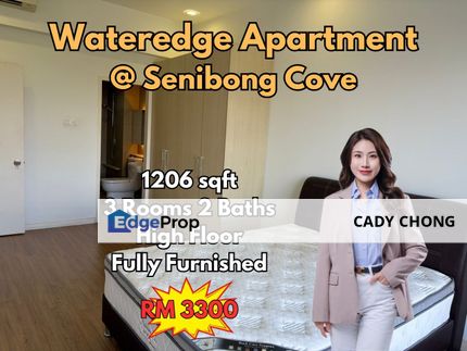 Wateredge Apartment @ Senibong Cove High Floor Fully Furnished Unit For Rent, Johor, Masai