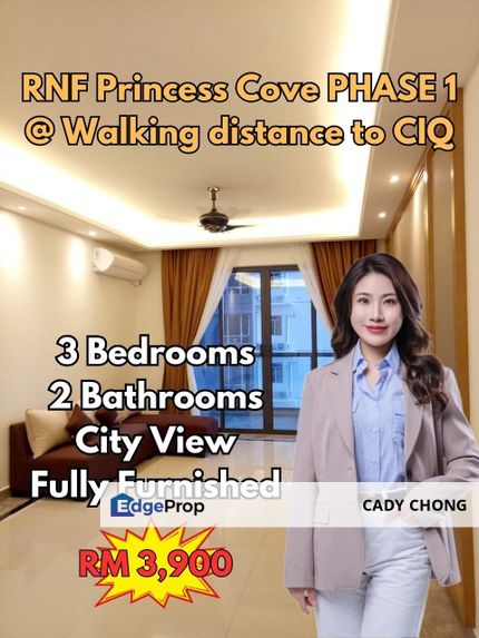 RNF Princess Cove PHASE 1 Fully Furnished Service Residence For Rent, Johor, Johor Bahru