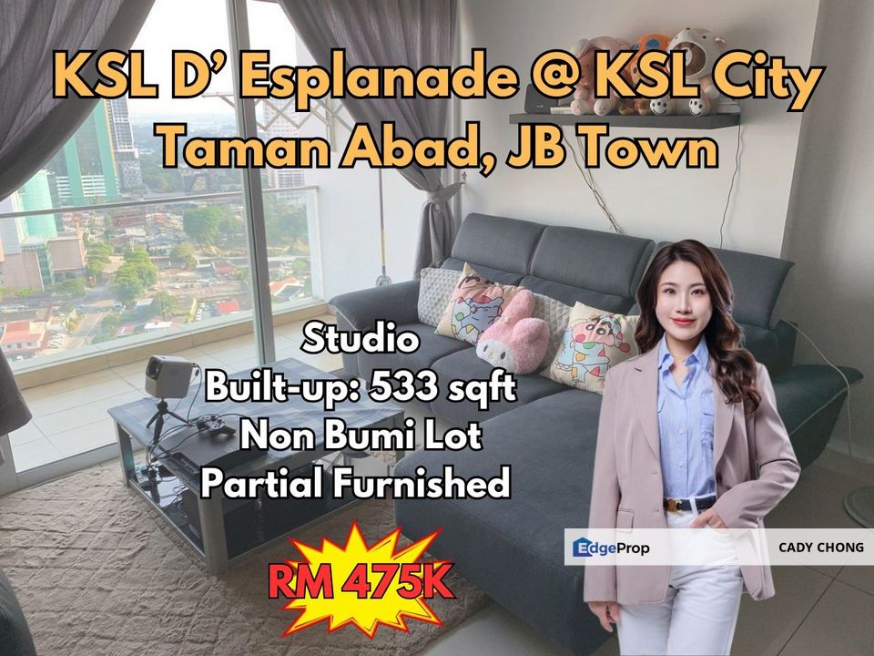 KSL D'Esplanade @ KSL City Taman Abad Studio For Sale, Johor, Johor Bahru