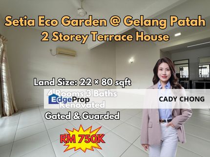 Setia Eco Garden Double Storey Terrace House Renovated Unit For Sale, Johor, Gelang Patah