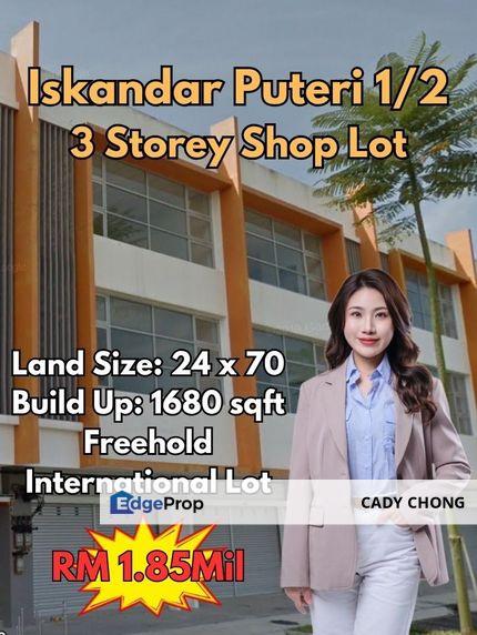 Gelang Patah 3 Storey Shop Lot For Sale, Johor, 