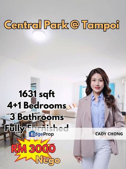 Central Park Tampoi 4+1 Bedrooms Fully Furnished Unit For Rent, Johor, Johor Bahru