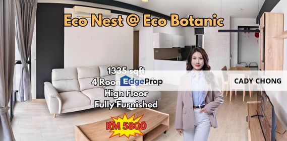 Eco Nest @ Eco Botanic High Floor Fully Furnished Unit For Rent, Johor, Nusajaya
