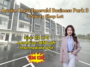 Austin Crest 3 Storey Shop Lot For Rent for Rental @RM13,000 By CADY ...