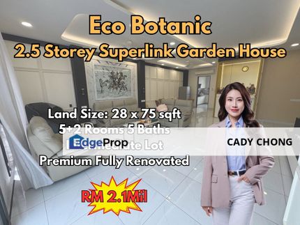 Eco Botanic 2.5 Storey Superlink Garden House Fully Renovated Unit For Sale, Johor, Nusajaya