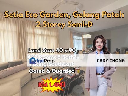 Setia Eco Garden Double Storey Semi-D For Sale, Johor, Gelang Patah