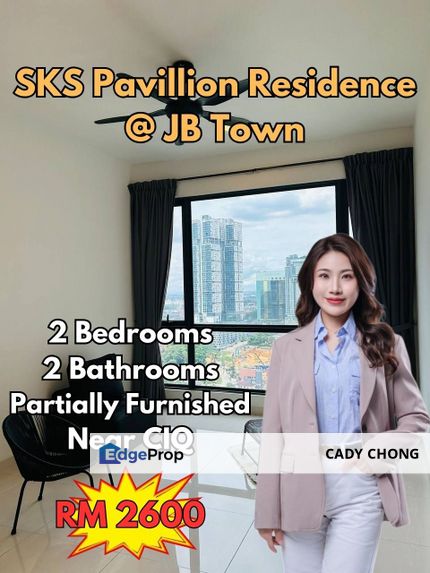 SKS Pavillion Residence @ JB Town For Rent, Johor, Johor Bahru