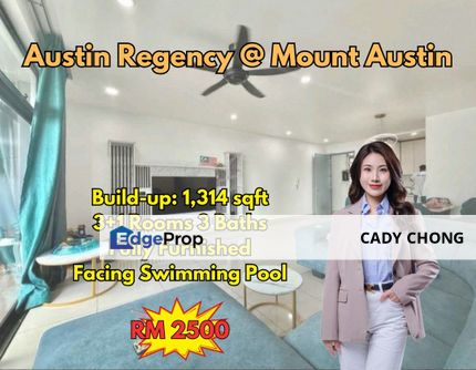 Austin Regency @ Mount Austin Fully Furnished Unit For Rent, Johor, Johor Bahru