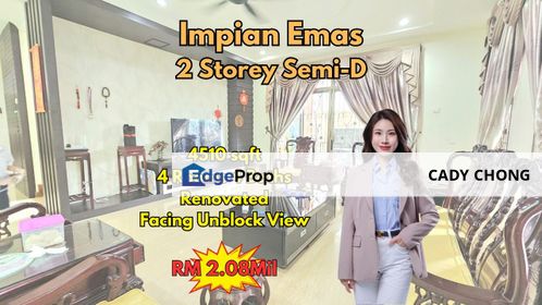 Impian Emas Double Storey Semi-D Renovated Unit For Sale, Johor, Skudai