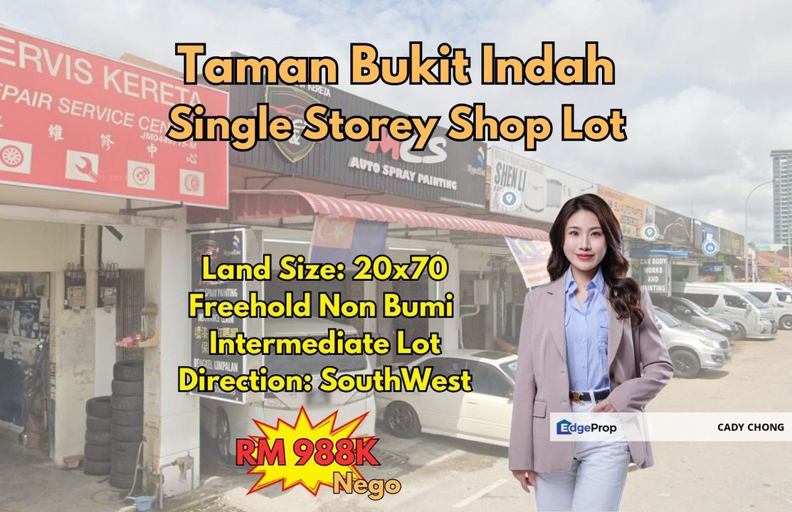 Bukit Indah Single Storey Shop Lot For Sale for Sale @RM988,000 By CADY ...