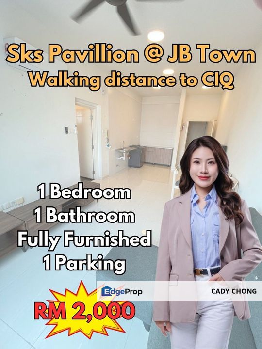 Sks Pavillion @ Walking distance to CIQ, JB Town For Rent, Johor, Johor Bahru