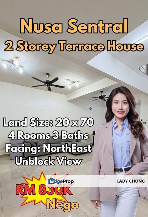 Nusa Sentral Double Storey Terrace House For Sale, Johor, 