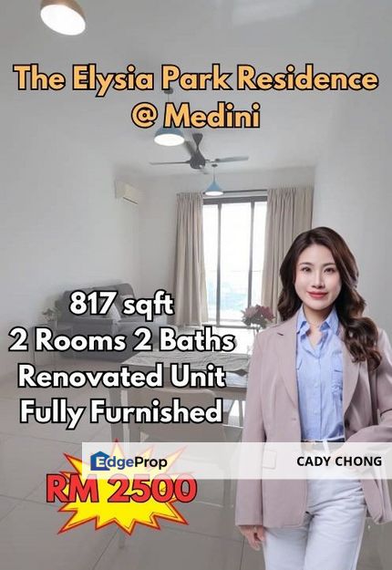 The Elysia Park Residence @ Medini Fully Furnished Unit For Rent, Johor, Nusajaya