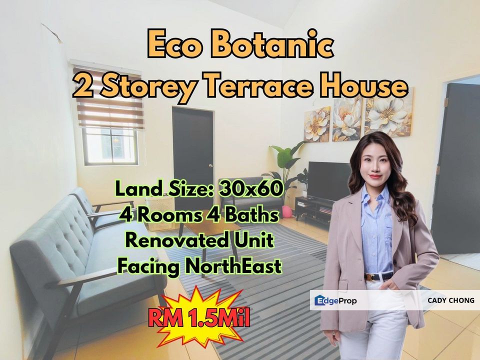 Eco Botanic Double Storey Terrace House Renovated Unit For Sale, Johor, Nusajaya