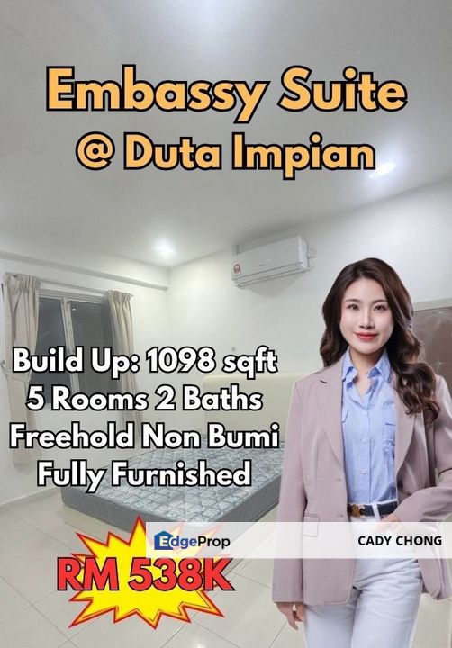 Embassy Suite @ Duta Impian JB Town Service Residence For Sale, Johor, Johor Bahru
