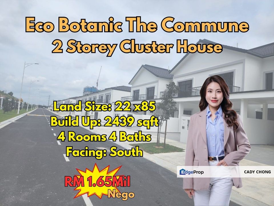 The Commune Eco Botanic Brand New Unblock View Cluster House For Sale, Johor, Nusajaya